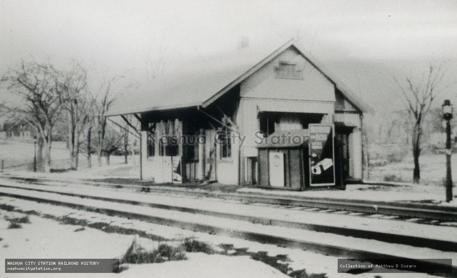 Postcard: Railroad Station, Springdale, Massachusetts